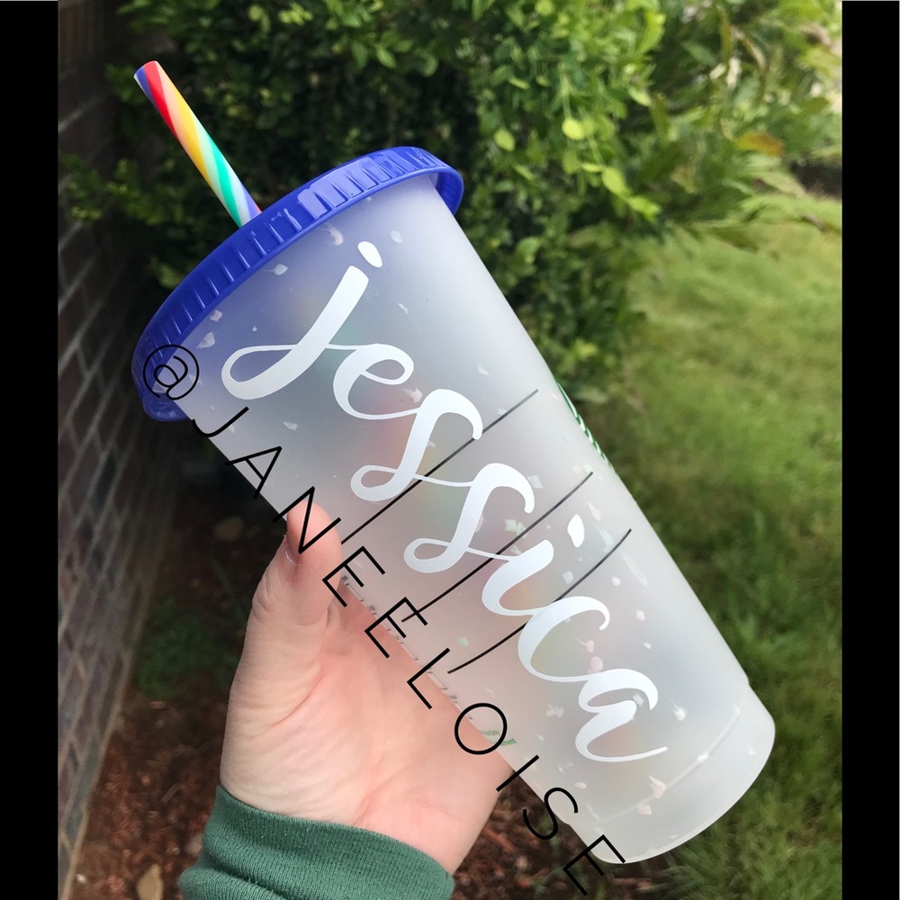 FINAL SALE🎉-Custom Name Confetti Cup
